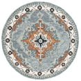 thumbnail image 1 of SAFAVIEH Metro Emmeline Medallion Area Rug, Blue/Ivory, 6' x 6' Round, 1 of 8