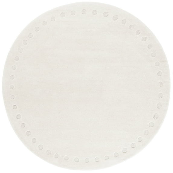 SAFAVIEH Metro Emory Bordered Area Rug, Ivory, 6' x 6' Round