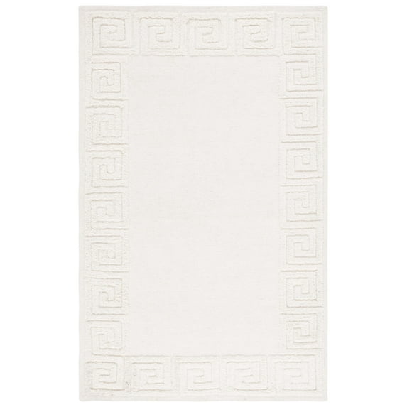 SAFAVIEH Metro Ethelred Bordered Area Rug, Ivory, 6' x 9'