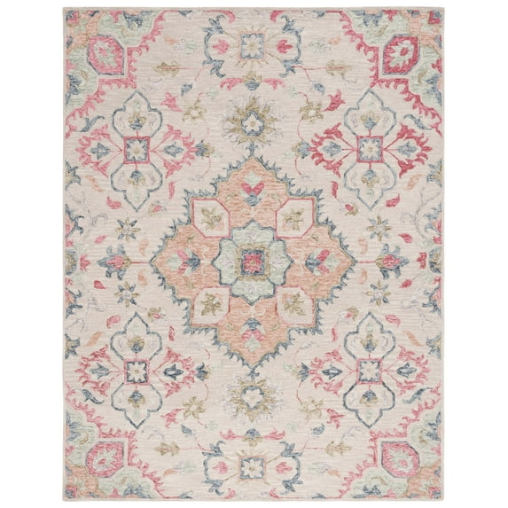 SAFAVIEH Metro Fernando Floral Area Rug, Beige/Rust, 8' x 10'