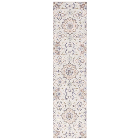 SAFAVIEH Metro Fernando Floral Runner Rug, Ivory/Green, 2'3" x 9'