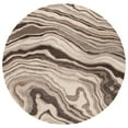 thumbnail image 1 of SAFAVIEH Metro Frances Abstract Area Rug, Brown/Ivory, 6' x 6' Round, 1 of 10