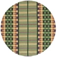 thumbnail image 1 of SAFAVIEH Metro Franco Checkered Area Rug, Green/Gold, 6' x 6' Round, 1 of 7