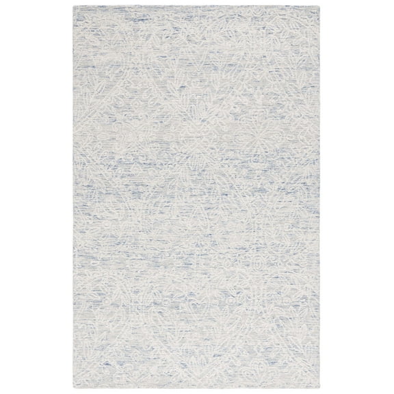 SAFAVIEH Metro Glanville Medallion Area Rug, Blue/Ivory, 3' x 5'