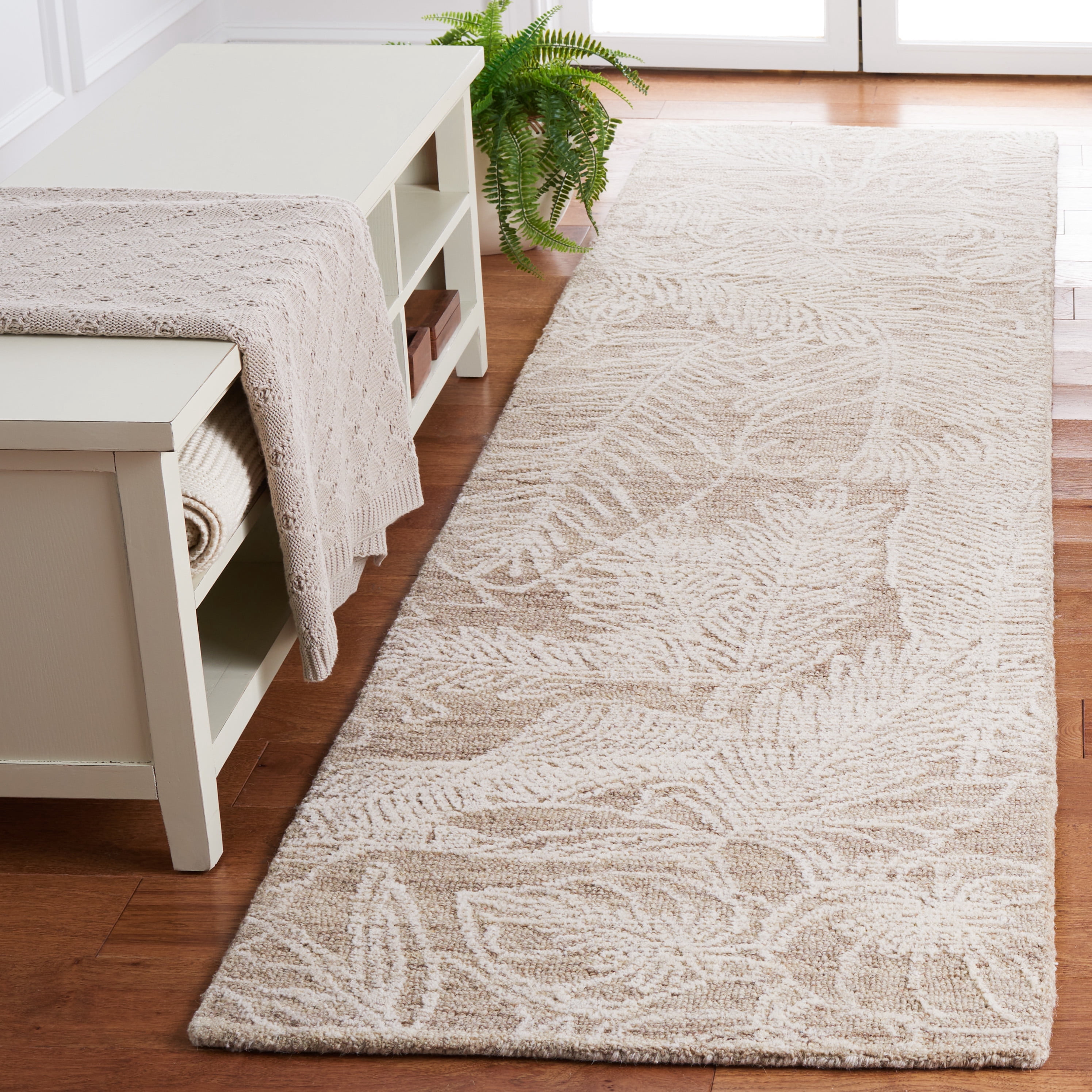Safavieh Metro Hartley Leaves Runner Rug, Beige/Ivory, 2'3" x 9'