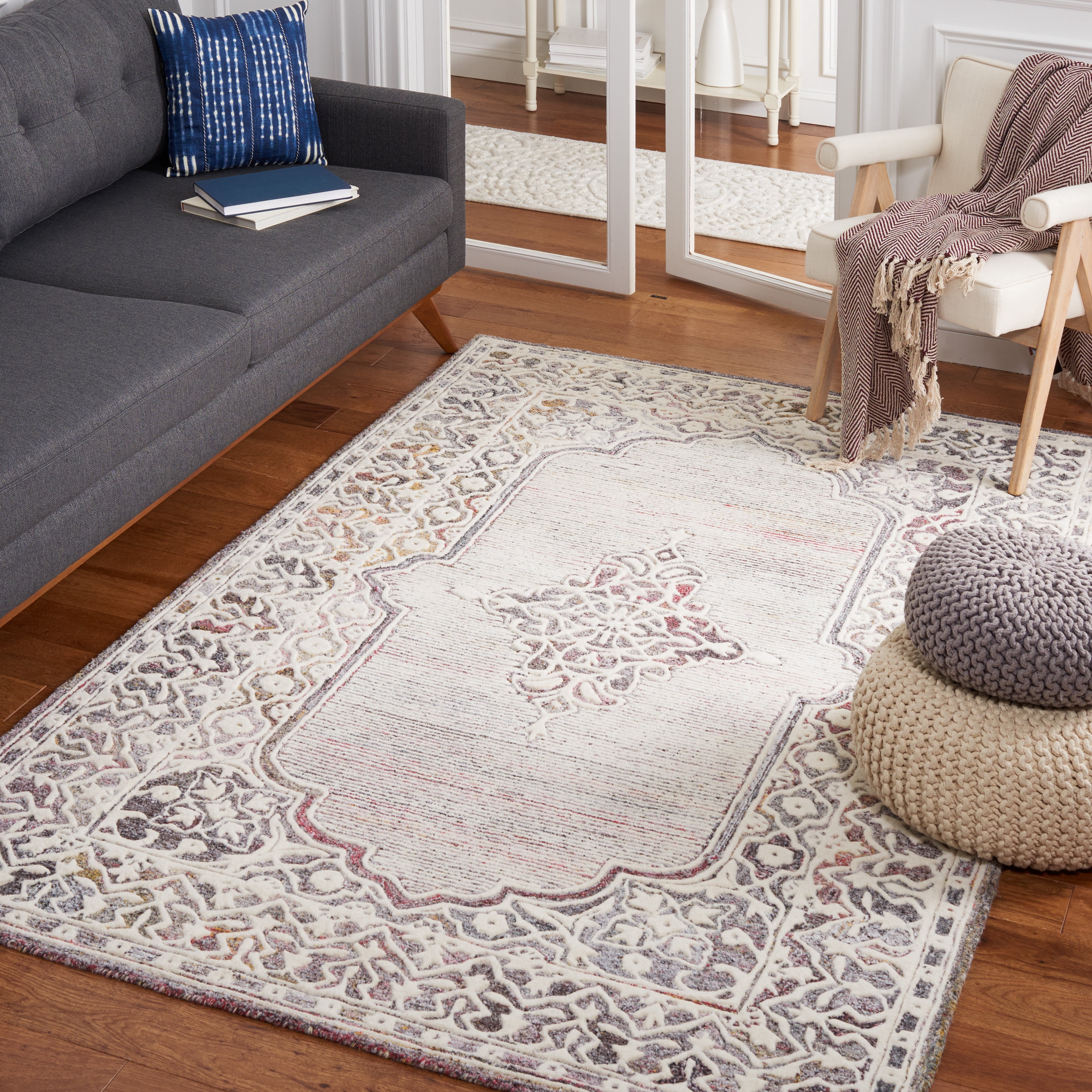Safavieh Metro Helena Medallion Area Rug, Red/Ivory, 8' x 10'