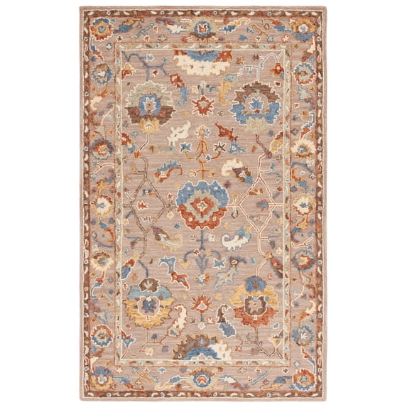SAFAVIEH Metro Isi Medallion Area Rug, Beige/Ivory, 6' x 9'