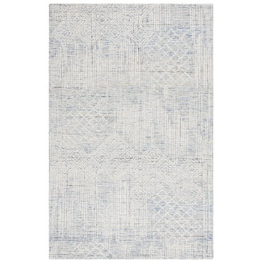 SAFAVIEH Metro Issam Diamond Area Rug, Blue/Ivory, 8' x 10'