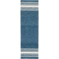 thumbnail image 1 of SAFAVIEH Metro Jackie Striped Runner Rug, Blue/Ivory, 2'3" x 8', 1 of 8
