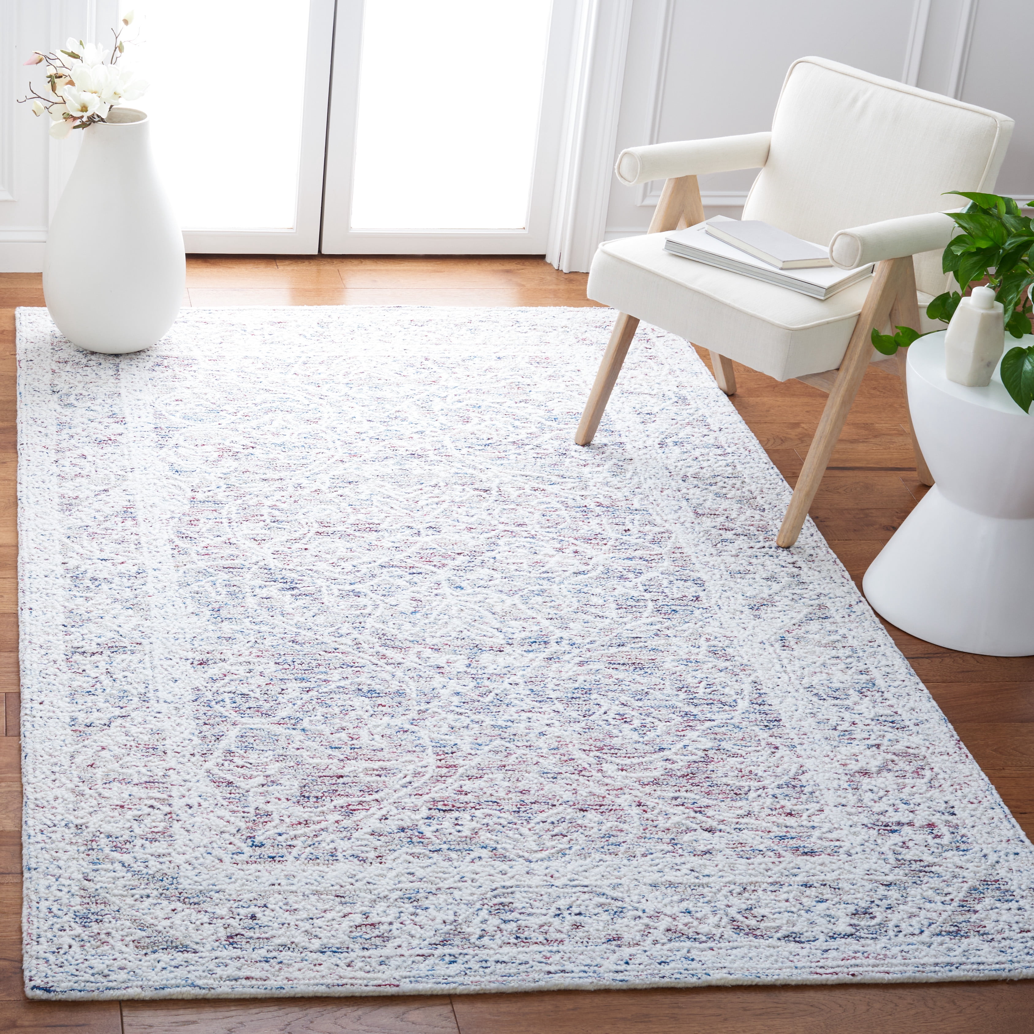 Safavieh Metro Jacques Medallion Area Rug, Ivory/Red, 6' x 6' Square