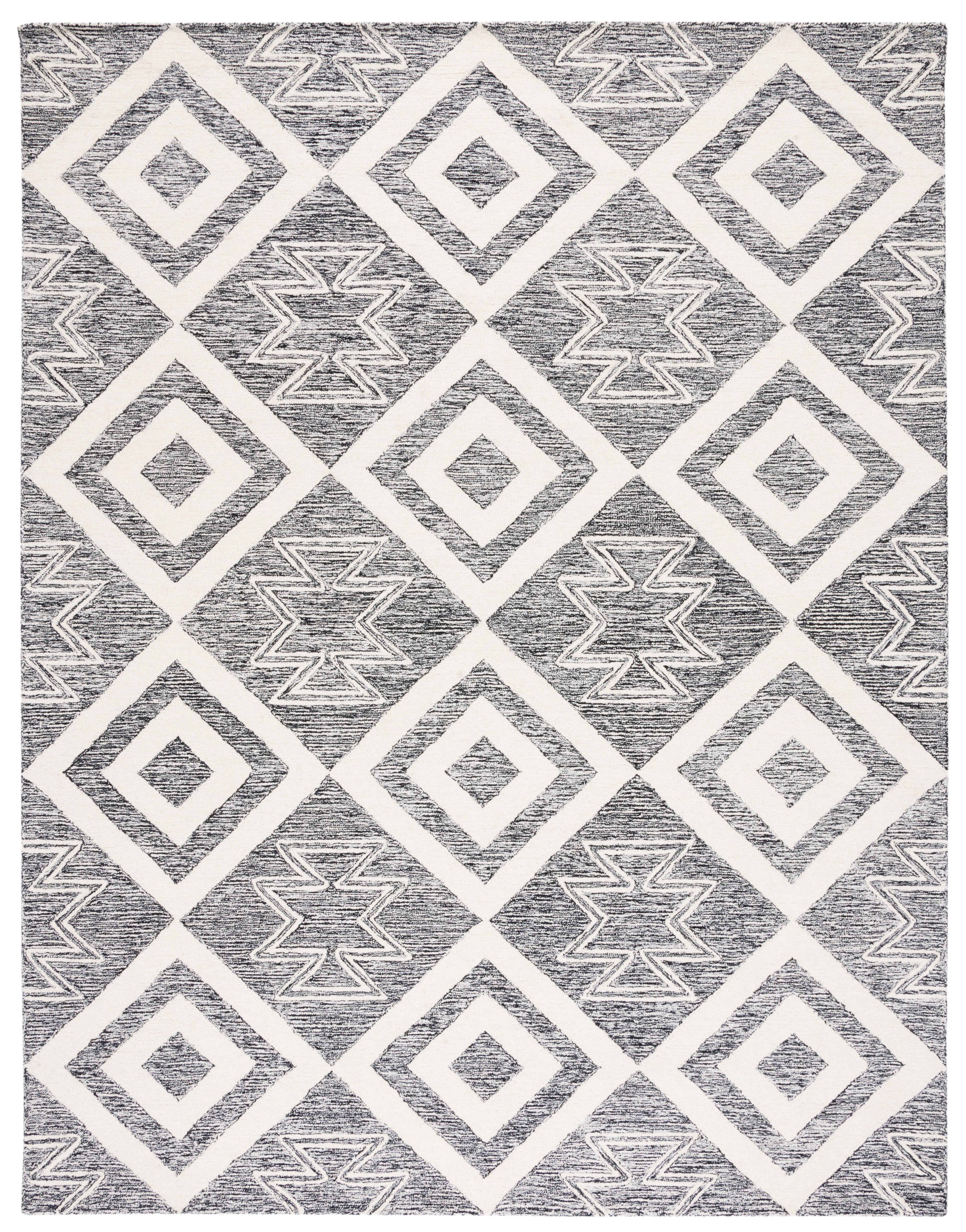 SAFAVIEH Metro Jaimie Southwestern Area Rug, Ivory/Black, 8' x 10'