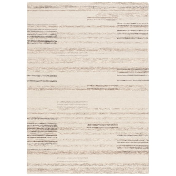 SAFAVIEH Metro Jakov Geometric Area Rug, Ivory/Brown, 6' x 9'