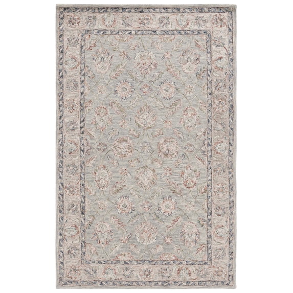 SAFAVIEH Metro Jannine Medallion Area Rug, Gray/Rust, 3' x 5'