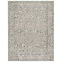 SAFAVIEH Metro Jannine Medallion Area Rug, Gray/Rust, 8' x 10'
