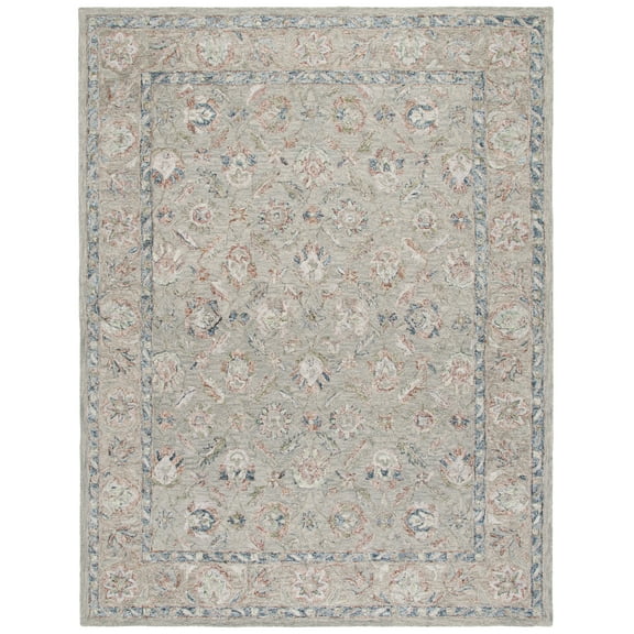 SAFAVIEH Metro Jannine Medallion Area Rug, Gray/Rust, 8' x 10'