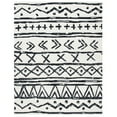thumbnail image 1 of SAFAVIEH Metro Jarred Diamond Area Rug, Black/Ivory, 5' x 8', 1 of 10