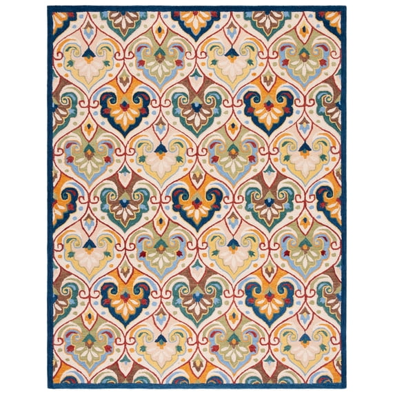 SAFAVIEH Metro Jaymz Medallion Area Rug, Beige/Blue, 8' x 10'