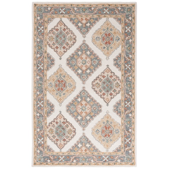 SAFAVIEH Metro Jean Medallion Area Rug, Ivory/Gray, 3' x 5'