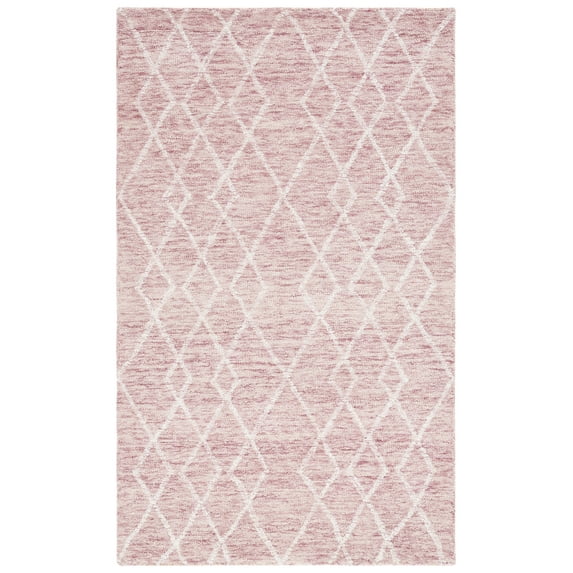 SAFAVIEH Metro Jenny Diamond Area Rug, Pink/Ivory, 3' x 5'