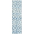 thumbnail image 1 of SAFAVIEH Metro Jenny Diamond Runner Rug, Blue/Ivory, 2'3" x 8', 1 of 8