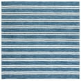 thumbnail image 1 of SAFAVIEH Metro Joaquin Striped Area Rug, Blue/Ivory, 6' x 6' Square, 1 of 8
