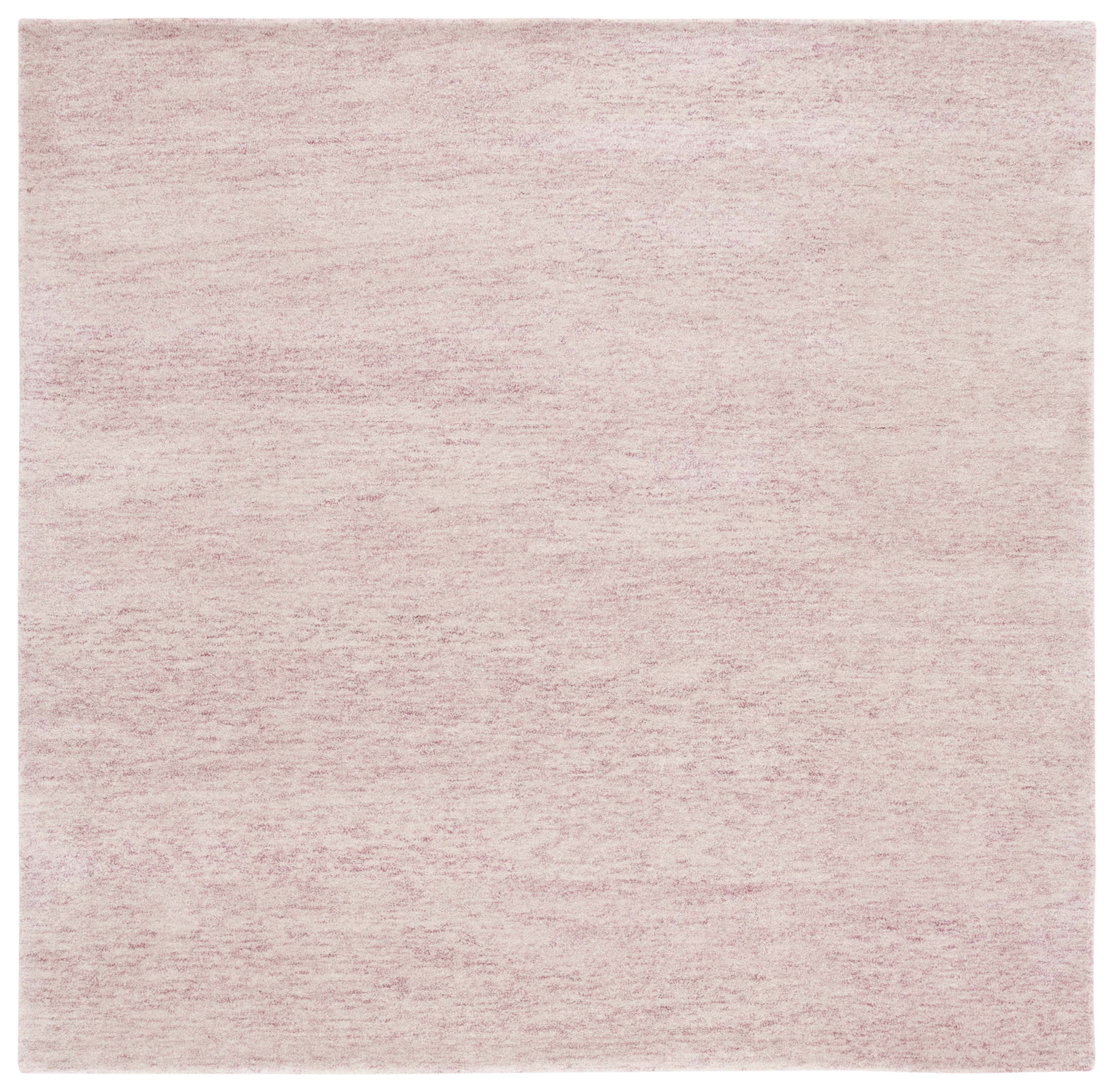 Ivory Elegance 6' Square Hand-Tufted Wool Rug
