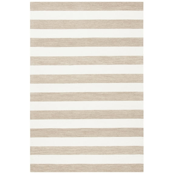 SAFAVIEH Metro Jonathon Striped Area Rug, Brown/Ivory, 4' x 6'