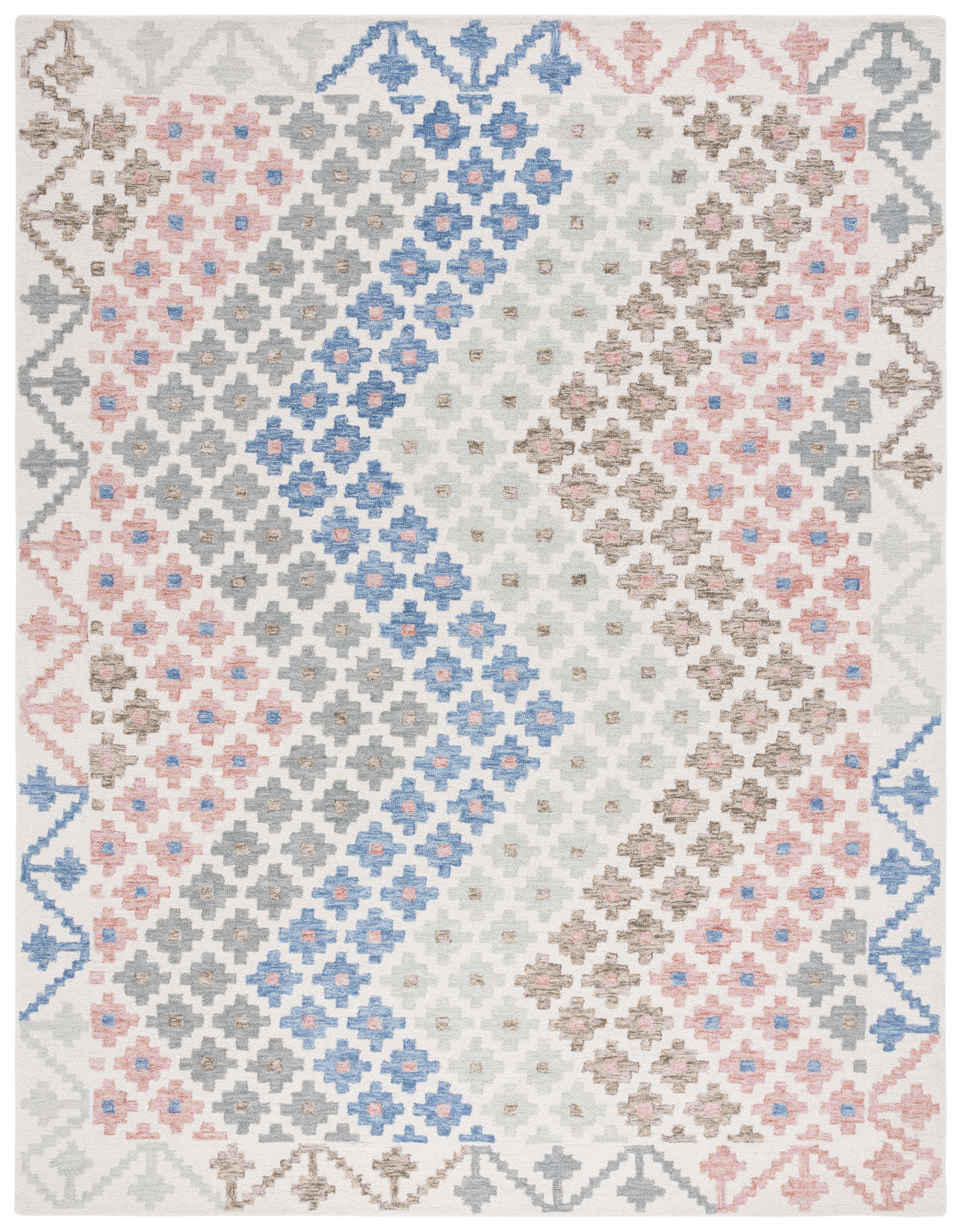 SAFAVIEH Metro Joselyn Floral Area Rug, Ivory/Blue, 8' x 10'