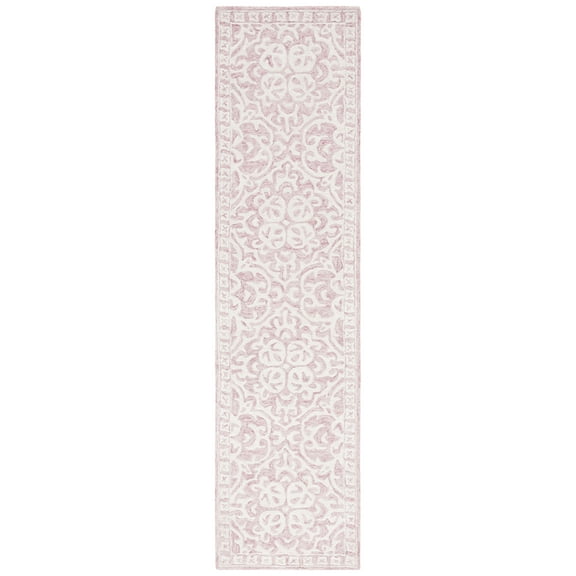 SAFAVIEH Metro Joshua Medallion Runner Rug, Pink/Ivory, 2'3" x 9'