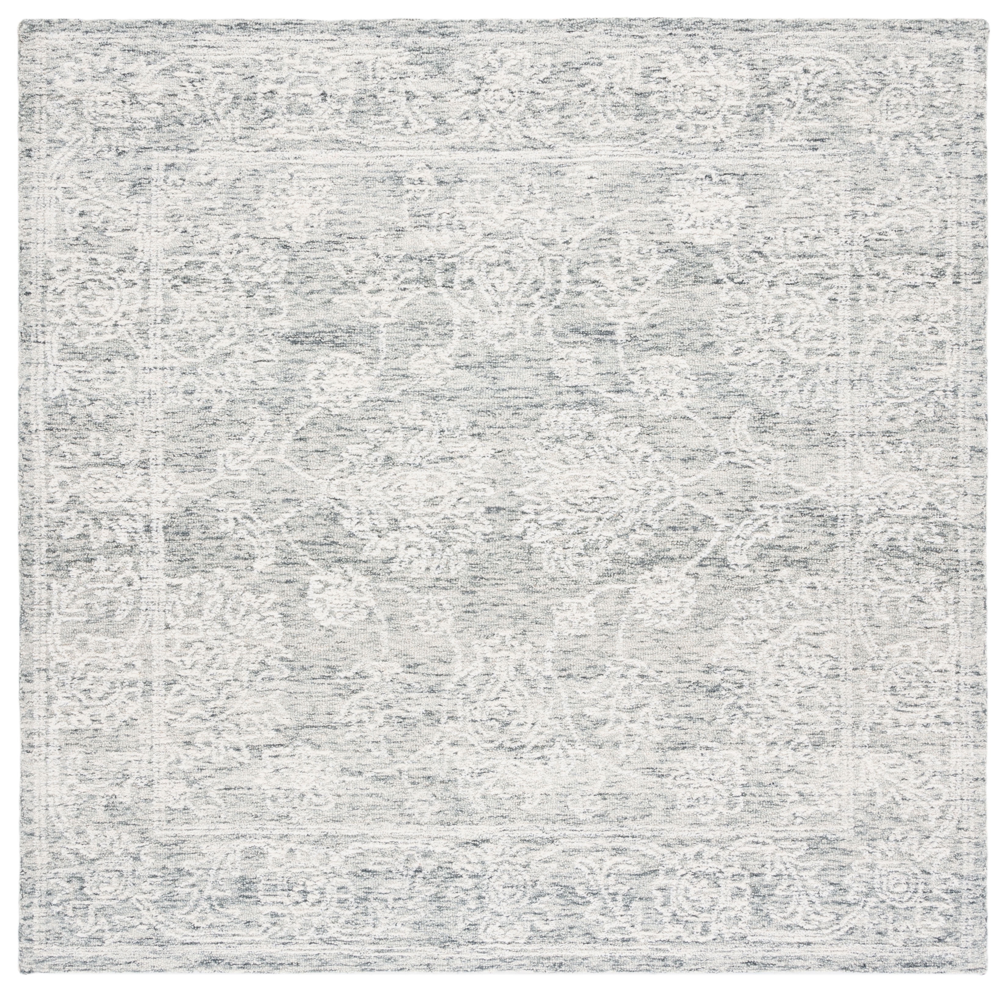 SAFAVIEH Metro Josiah Medallion Area Rug, Natural/Grey, 6' x 6' Square