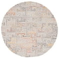 thumbnail image 1 of SAFAVIEH Metro Jules Geometric Area Rug, Grey/Rust, 6' x 6' Round, 1 of 8