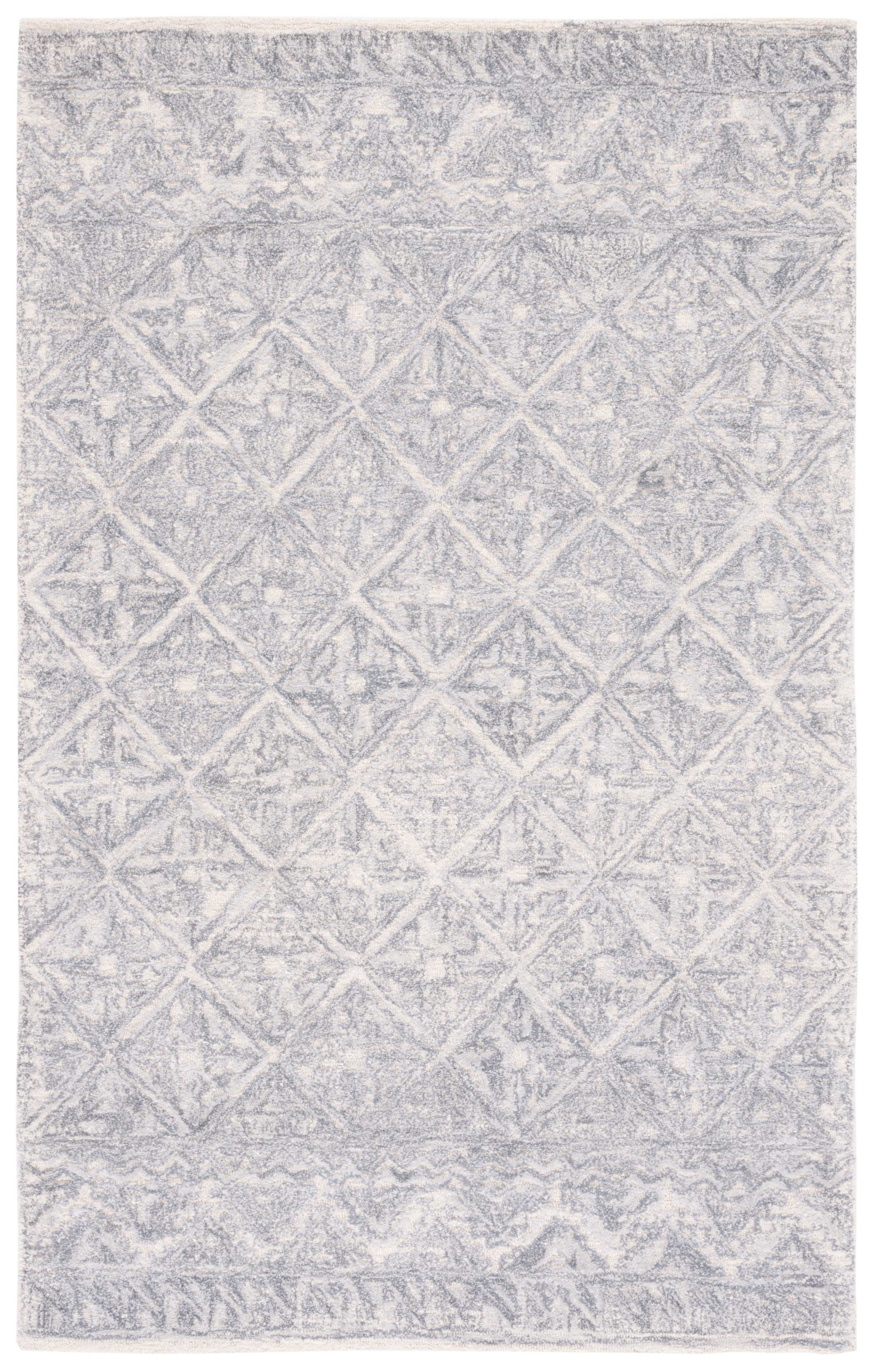 SAFAVIEH Metro Kathleen Diamond Area Rug, Grey/Ivory, 8' x 10'