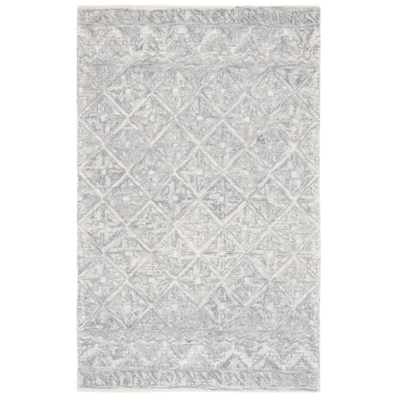 SAFAVIEH Metro Kathleen Diamond Area Rug, Grey/Ivory, 8' x 10'