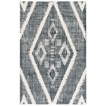SAFAVIEH Metro Kelsey Diamond Area Rug, Black/Ivory, 8' x 10'