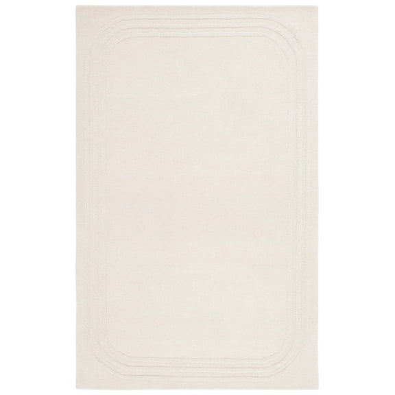 SAFAVIEH Metro Lactrice Solid Area Rug, Ivory, 3' x 5'