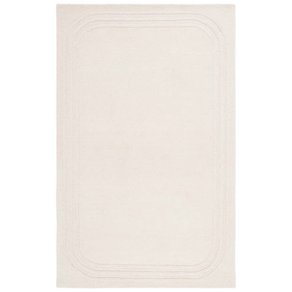 SAFAVIEH Metro Lactrice Solid Area Rug, Ivory, 3' x 5'