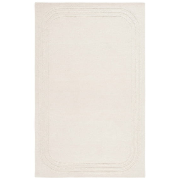 SAFAVIEH Metro Lactrice Solid Area Rug, Ivory, 5' x 8'