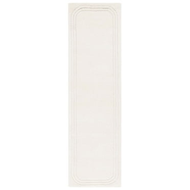 SAFAVIEH Metro Lactrice Solid Runner Rug, Ivory, 2'3" x 8'