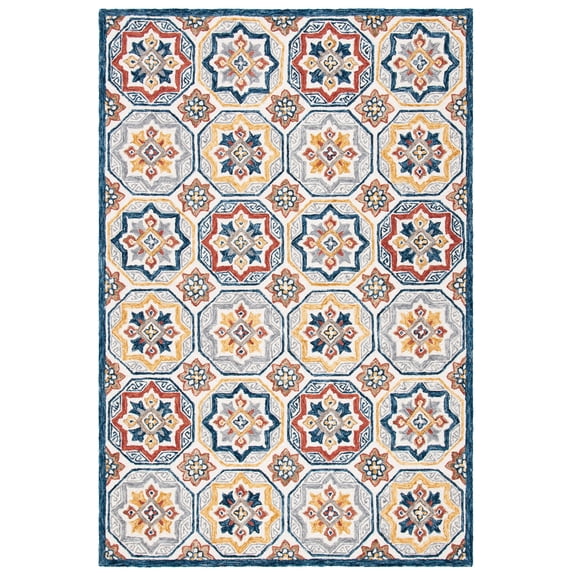 SAFAVIEH Metro Lasya Medallion Area Rug, Beige/Ivory, 8' x 10'