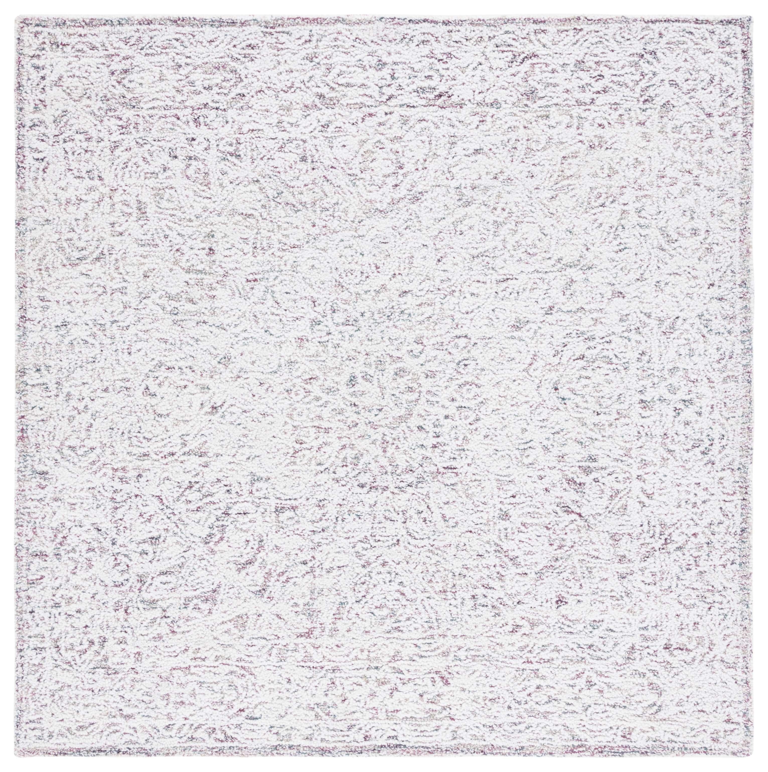 SAFAVIEH Metro Layton Medallion Area Rug, Ivory/Red, 6' x 6' Square