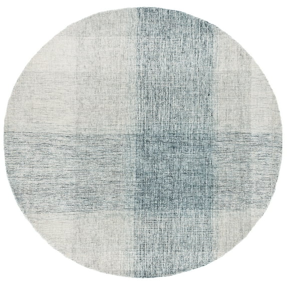 SAFAVIEH Metro Lennard Distressed Area Rug, Gray/Blue, 6' x 6' Round
