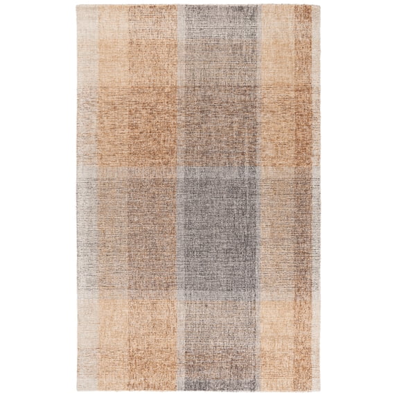 SAFAVIEH Metro Lennard Distressed Area Rug, Light Brown/Blue, 4' x 6'