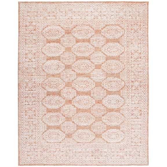 SAFAVIEH Metro Leontyne Geometric Area Rug, Natural/Rust, 8' x 10'