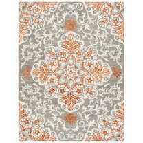 SAFAVIEH Metro Liadain Floral Area Rug, Gray/Rust, 8' x 10'