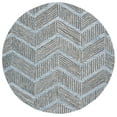 thumbnail image 1 of SAFAVIEH Metro Lilibeth Geometric Striped Area Rug, Blue/Black, 6' x 6' Round, 1 of 8