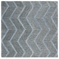 thumbnail image 1 of SAFAVIEH Metro Lilibeth Geometric Striped Area Rug, Blue/Black, 6' x 6' Square, 1 of 8