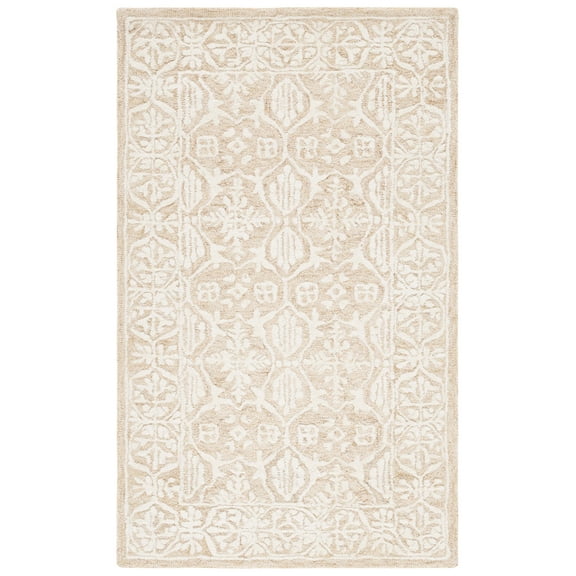 SAFAVIEH Metro Lorenzo Medallion Area Rug, Gold/Ivory, 3' x 5'