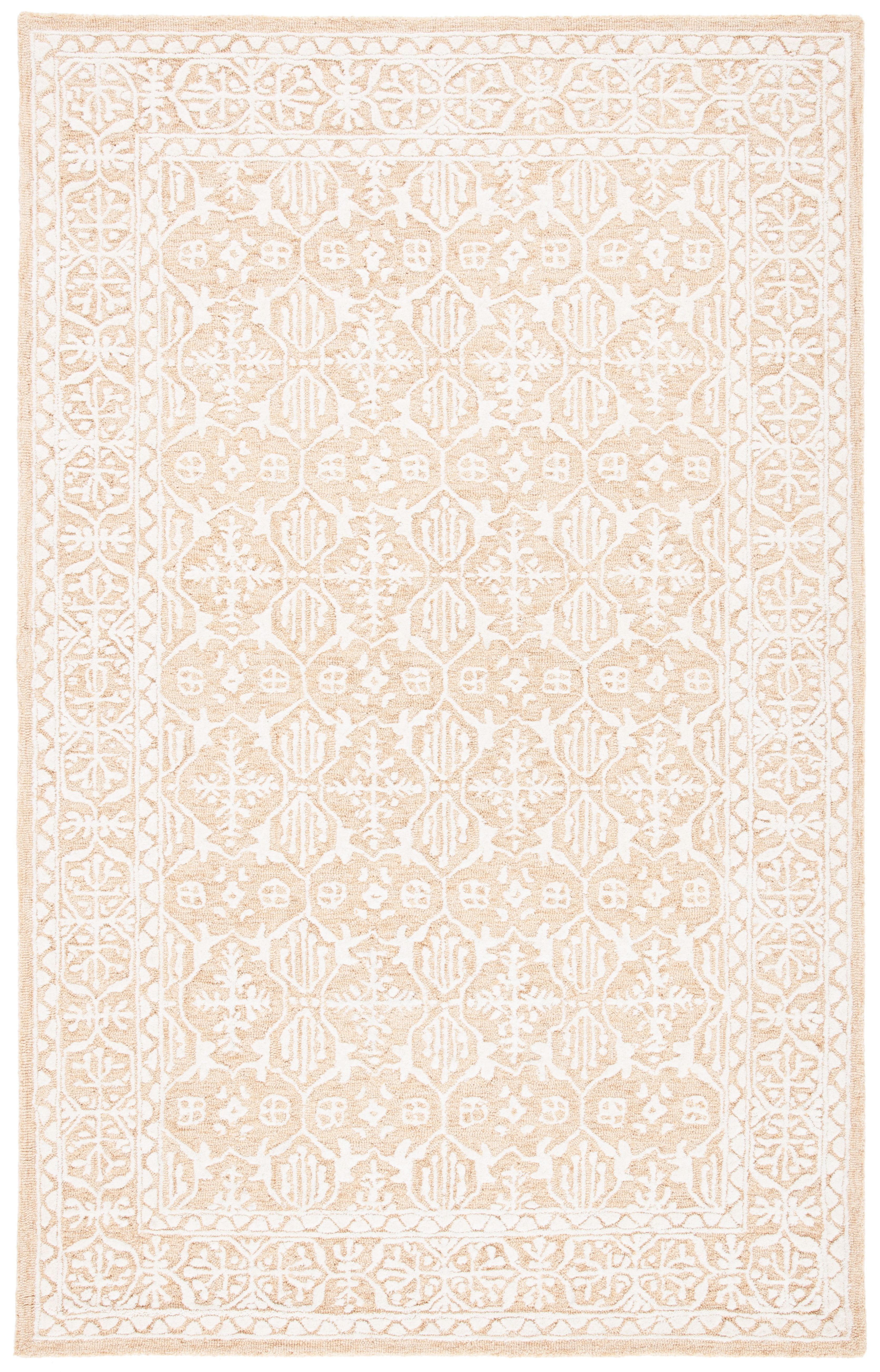 SAFAVIEH Metro Lorenzo Medallion Area Rug, Gold/Ivory, 5' x 8'