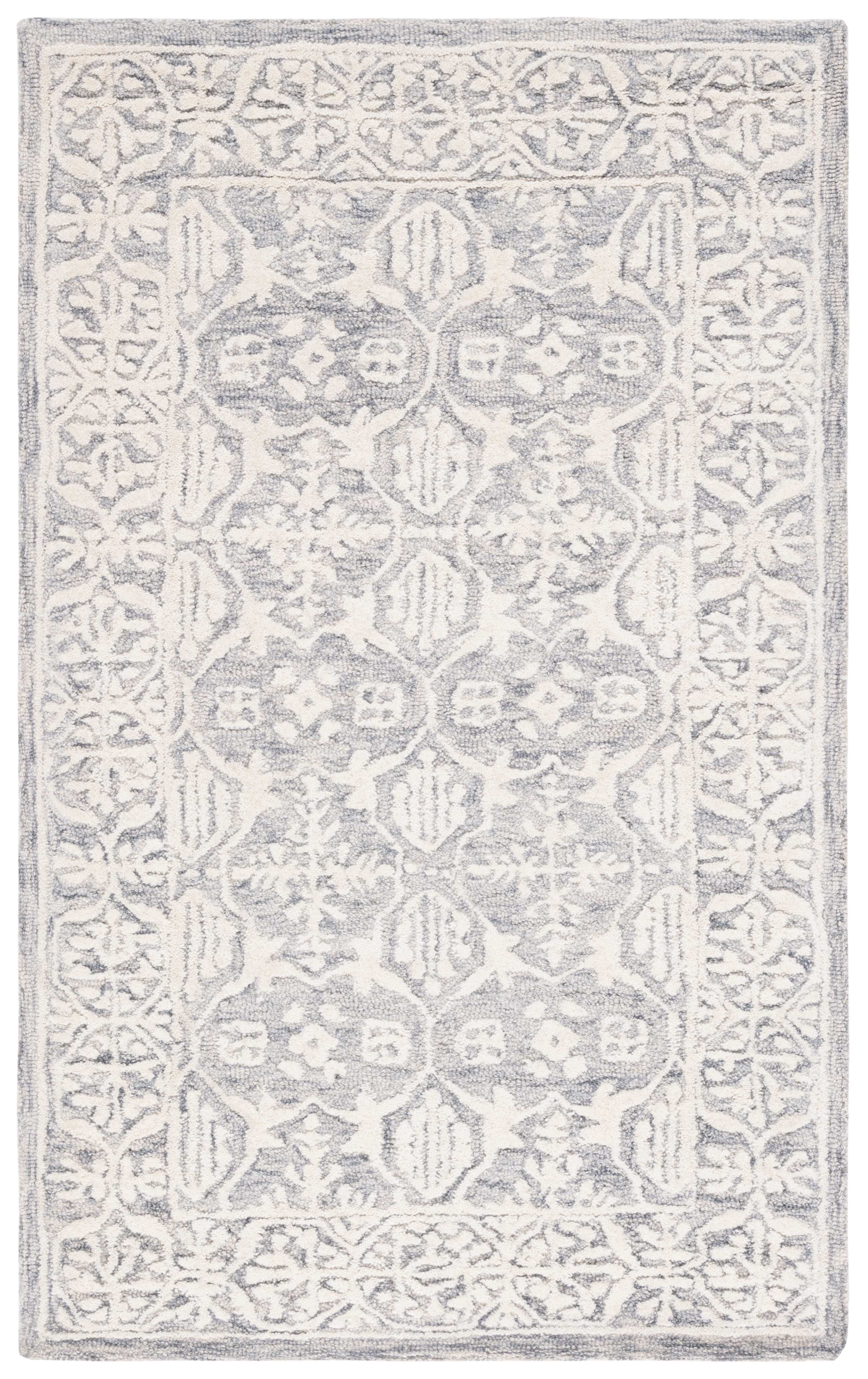 SAFAVIEH Metro Lorenzo Medallion Area Rug, Grey/Ivory, 3' x 5'