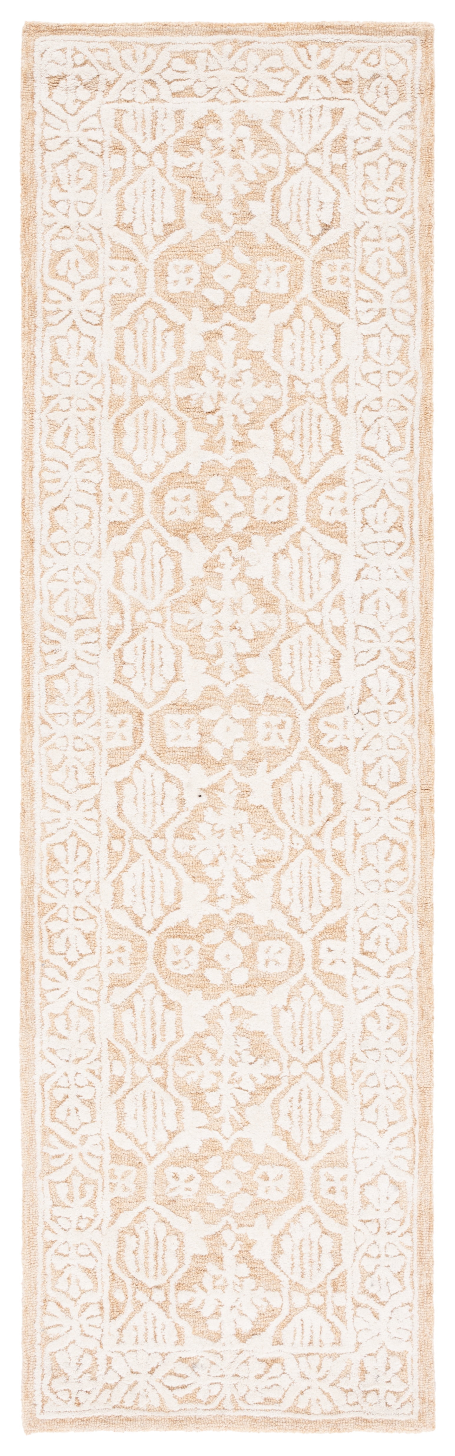SAFAVIEH Metro Lorenzo Medallion Runner Rug, Gold/Ivory, 2'3" x 8'